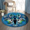 Triple Goddess Round Carpet Floor Rug Living Room Bedroom Decor Round Area Rug Carpet