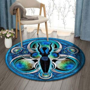 Triple Goddess Round Carpet Floor Rug Living Room Bedroom Decor Round Area Rug Carpet
