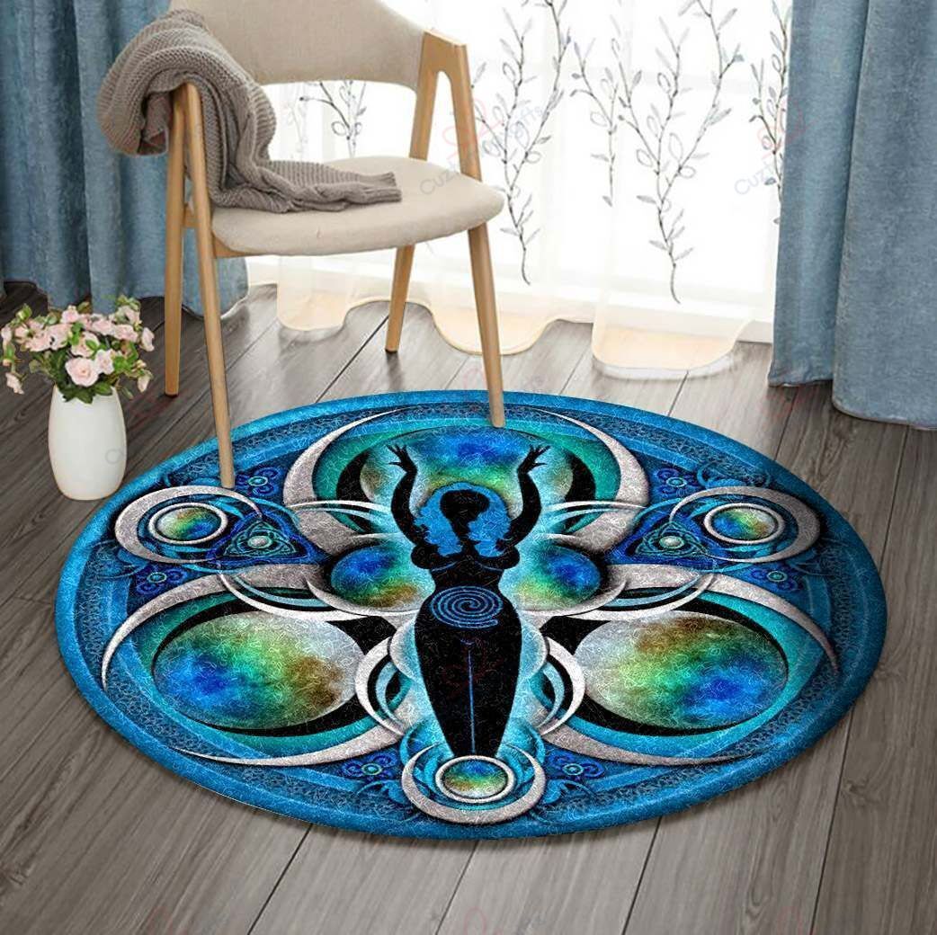 Triple Goddess Round Carpet Floor Rug Living Room Bedroom Decor Round Area Rug Carpet Triple Goddess Round Carpet Floor Rug Living Room Bedroom Decor Round Area Rug Carpet