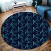Triple Horn Of Odin Round Carpet Floor Rug Living Room Bedroom Decor Round Area Rug Carpet