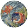 Tropical Fish Round Carpet Floor Rug Living Room Bedroom Decor Round Area Rug Carpet