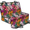 Tropical Flowers Pattern Print Pet Car Back Seat Cover - 8505a561aa23
