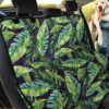 Tropical Green Leaves On Dark Night Design Car Back Seat Cover Dog Car Seat Covers - 0a9882101597