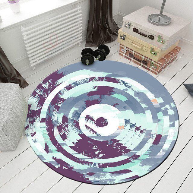 Tropical Leaves Round Carpet Floor Rug Living Room Bedroom Decor Round Area Rug Carpet Tropical Leaves Round Carpet Floor Rug Living Room Bedroom Decor Round Area Rug Carpet