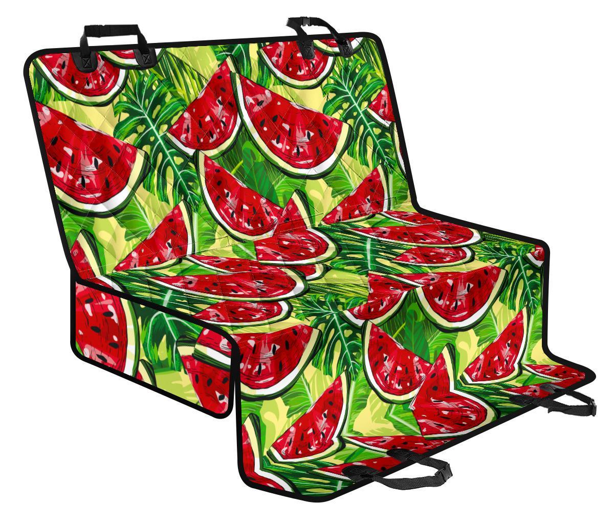 Tropical Leaves Watermelon Pattern Print Pet Car Back Seat Cover - 1a793319c69f Tropical Leaves Watermelon Pattern Print Pet Car Back Seat Cover - 1a793319c69f