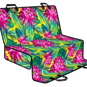 Tropical Lotus Pattern Print Pet Car Back Seat Cover - 15c76c05fe6e