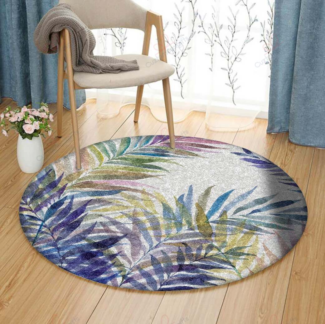 Tropical Palm Tree Round Carpet Floor Rug Living Room Bedroom Decor Round Area Rug Carpet Tropical Palm Tree Round Carpet Floor Rug Living Room Bedroom Decor Round Area Rug Carpet