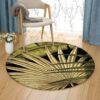 Tropical Palm Trees Round Carpet Floor Rug Living Room Bedroom Decor Round Area Rug Carpet