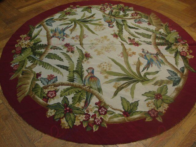 Tropical Parrots Round Carpet Floor Rug Living Room Bedroom Decor Round Area Rug Carpet Tropical Parrots Round Carpet Floor Rug Living Room Bedroom Decor Round Area Rug Carpet