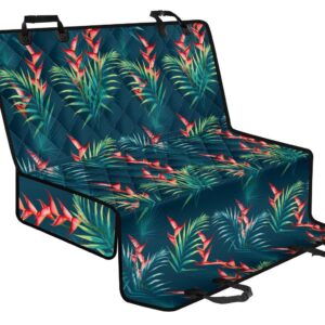 Tropical Plants Hawaii Pattern Print Pet Car Back Seat Cover - 7ec0853e5e86