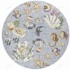 Tropical Shores Round Carpet Floor Rug Living Room Bedroom Decor Round Area Rug Carpet