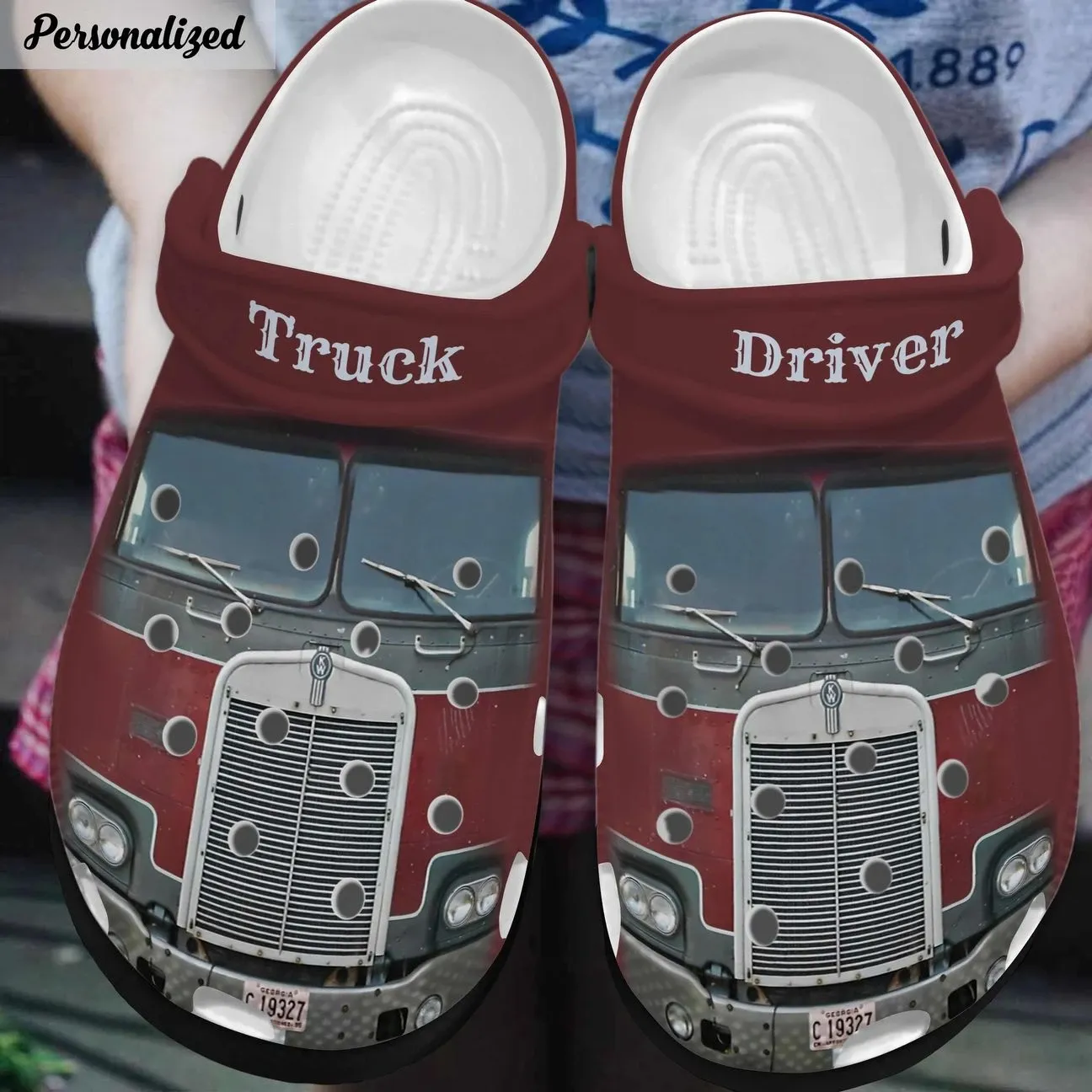Truck Personalized Clog Custom Crocs Comfortablefashion Style Comfortable For Women Men Kid Print 3D Truck Driver Truck Personalized Clog Custom Crocs Comfortablefashion Style Comfortable For Women Men Kid Print 3D Truck Driver