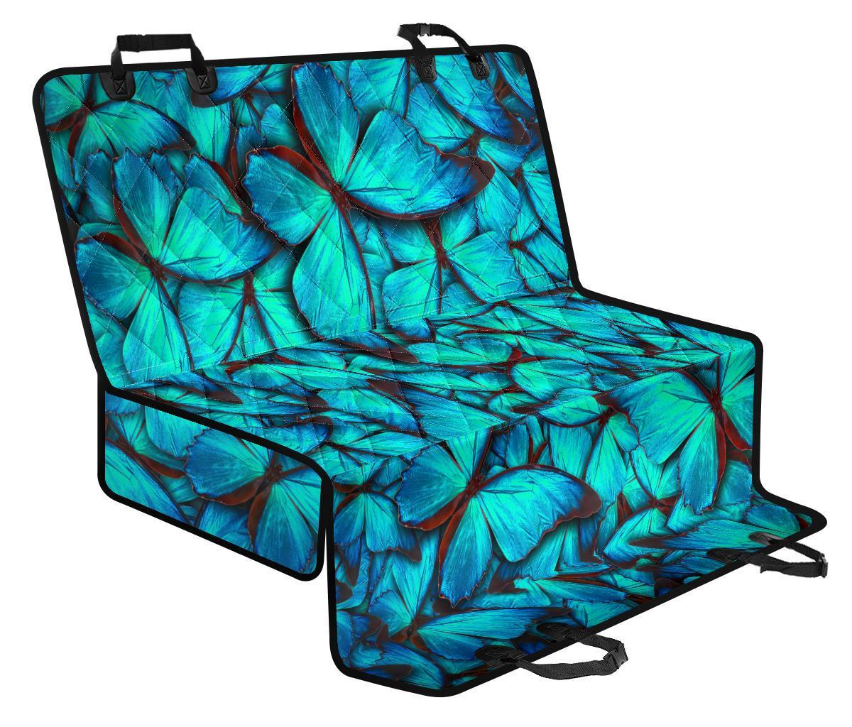 Turquoise Butterfly Pattern Print Pet Car Back Seat Cover - 54fcc508aea7 Turquoise Butterfly Pattern Print Pet Car Back Seat Cover - 54fcc508aea7