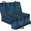 Turquoise Dragon Scales Pattern Print Pet Car Back Seat Cover - 98283890afe4