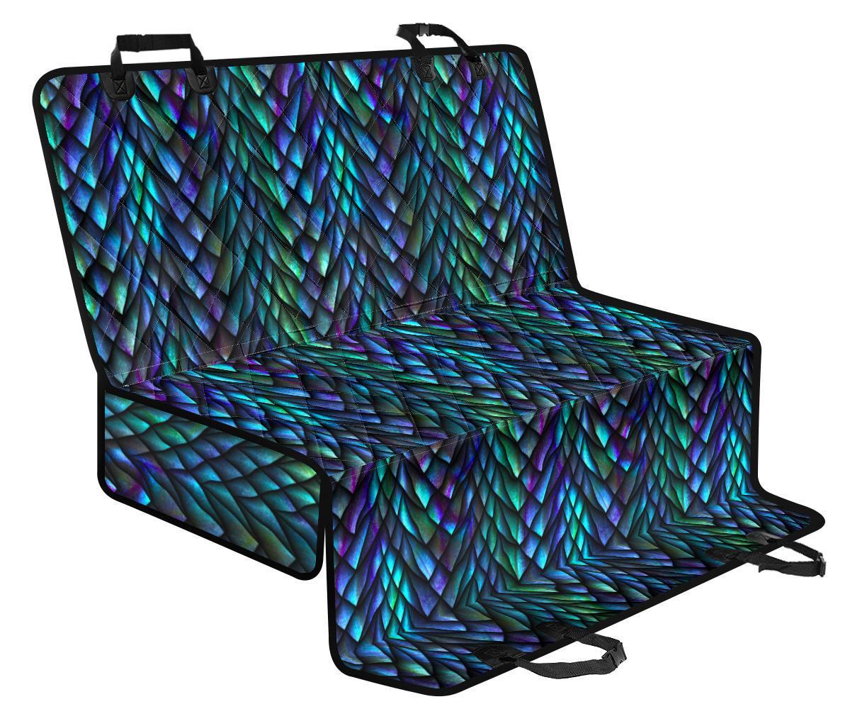 Turquoise Dragon Scales Pattern Print Pet Car Back Seat Cover - 98283890afe4 Turquoise Dragon Scales Pattern Print Pet Car Back Seat Cover - 98283890afe4
