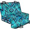 Turquoise Ethnic Aztec Trippy Print Pet Car Back Seat Cover - d07f490ac761