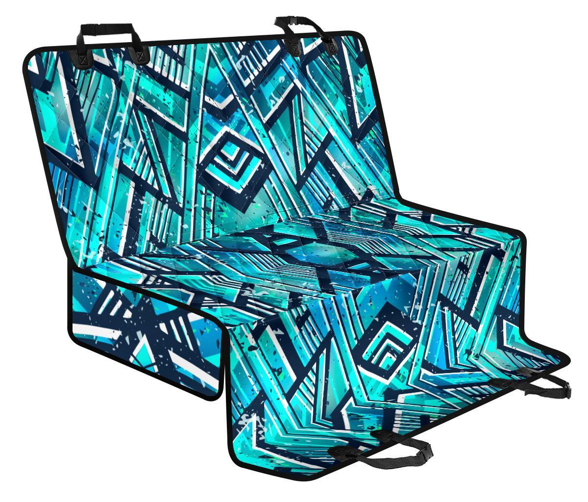 Turquoise Ethnic Aztec Trippy Print Pet Car Back Seat Cover - d07f490ac761 Turquoise Ethnic Aztec Trippy Print Pet Car Back Seat Cover - d07f490ac761