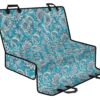 Turquoise Floral Bohemian Pattern Print Pet Car Back Seat Cover - a5090fa8f986