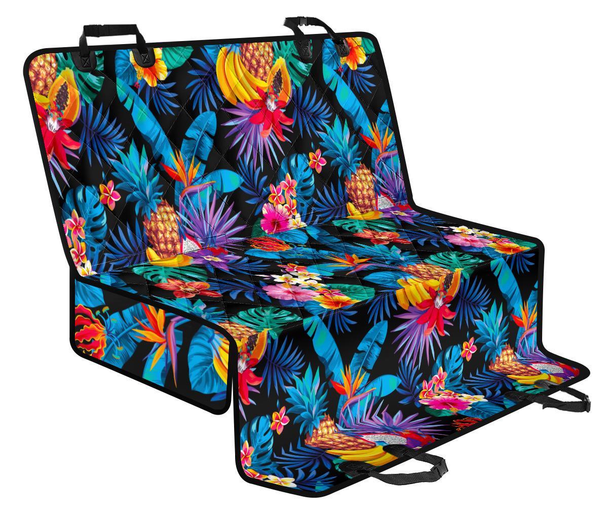 Turquoise Hawaiian Fruits Pattern Print Pet Car Back Seat Cover - 8fbab3d0bebd Turquoise Hawaiian Fruits Pattern Print Pet Car Back Seat Cover - 8fbab3d0bebd