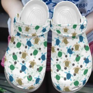 Turtle Personalize Clog Custom Crocs Fashionstyle Comfortable For Women Men Kid Print 3D Baby Sea Turtle