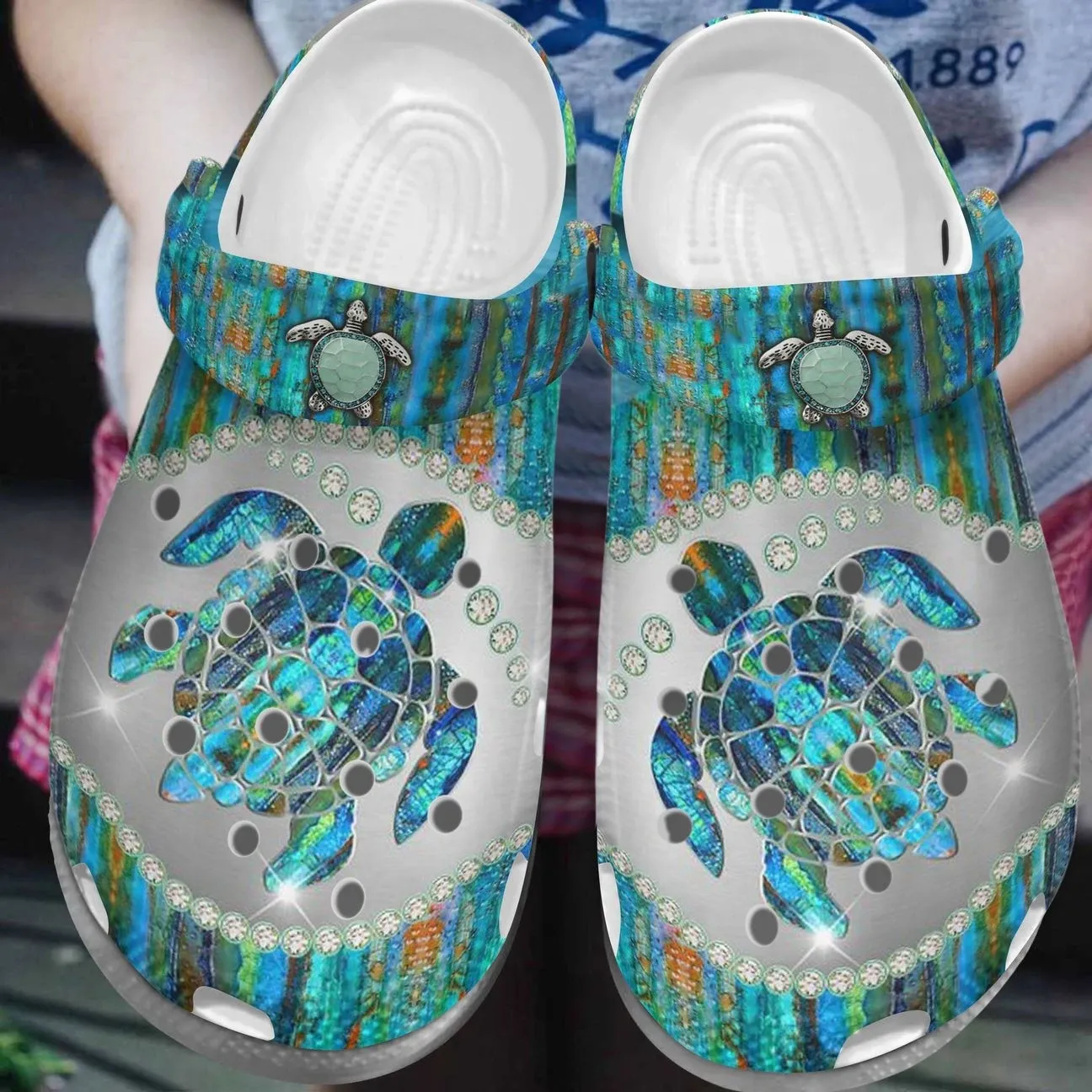 Turtle Personalize Clog Custom Crocs Fashionstyle Comfortable For Women Men Kid Print 3D Whitesole Twinkle Turtle Turtle Personalize Clog Custom Crocs Fashionstyle Comfortable For Women Men Kid Print 3D Whitesole Twinkle Turtle