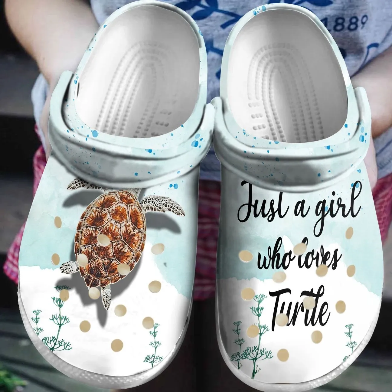 Turtle Personalized Clog Custom Crocs Comfortablefashion Style Comfortable For Women Men Kid Print 3D Just A Girl Who Loves Turtle Turtle Personalized Clog Custom Crocs Comfortablefashion Style Comfortable For Women Men Kid Print 3D Just A Girl Who Loves Turtle