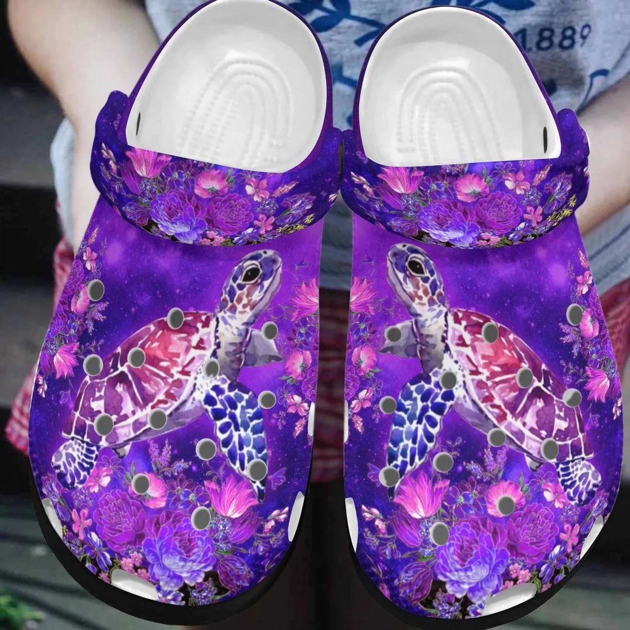 Turtle Personalized Clog Custom Crocs Comfortablefashion Style Comfortable For Women Men Kid Print 3D Purple Life Turtle Personalized Clog Custom Crocs Comfortablefashion Style Comfortable For Women Men Kid Print 3D Purple Life
