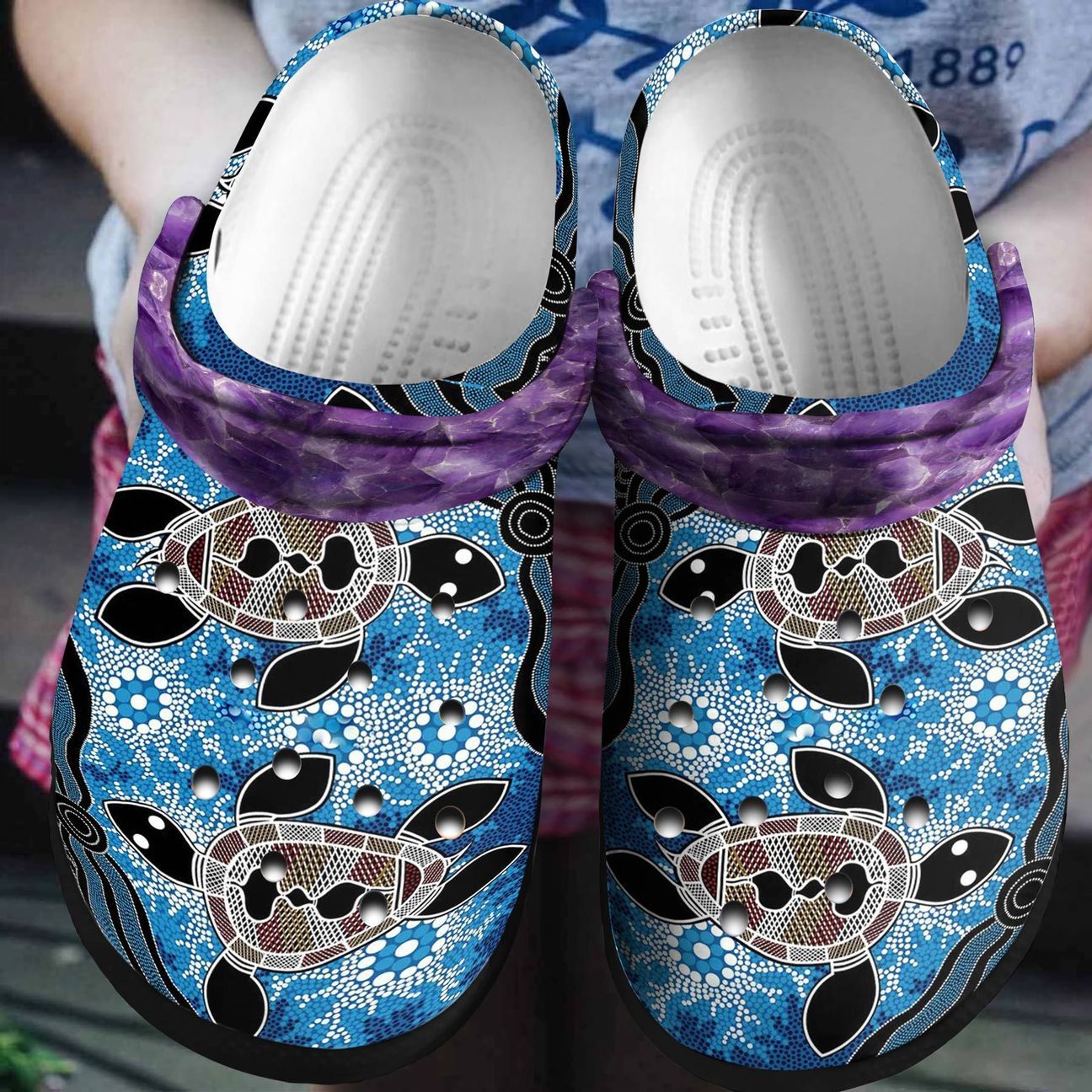 Turtle Personalized Clog Custom Crocs Comfortablefashion Style Comfortable For Women Men Kid Print 3D Two Turtles Turtle Personalized Clog Custom Crocs Comfortablefashion Style Comfortable For Women Men Kid Print 3D Two Turtles