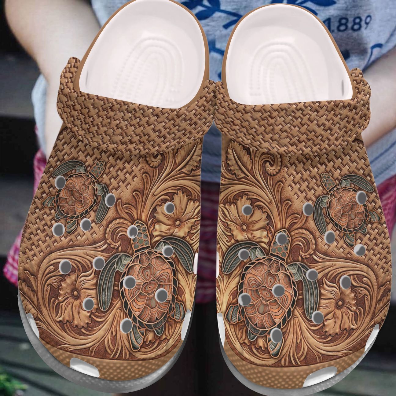 Turtle Personalized Clog Custom Crocs Comfortablefashion Style Comfortable For Women Men Kid Print 3D Wooden Turtle Turtle Personalized Clog Custom Crocs Comfortablefashion Style Comfortable For Women Men Kid Print 3D Wooden Turtle