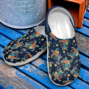 Turtle Turtle Pattern Sku 2551 Crocs Crocband Clog Comfortable For Mens Womens Classic Clog Water Shoes