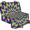 Twinkle Psychedelic Optical Illusion Pet Car Back Seat Cover - e0b8431543bf