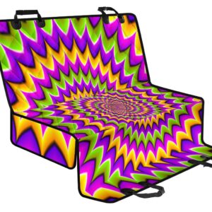 Twisted Colors Moving Optical Illusion Pet Car Back Seat Cover - bcc38fee840f