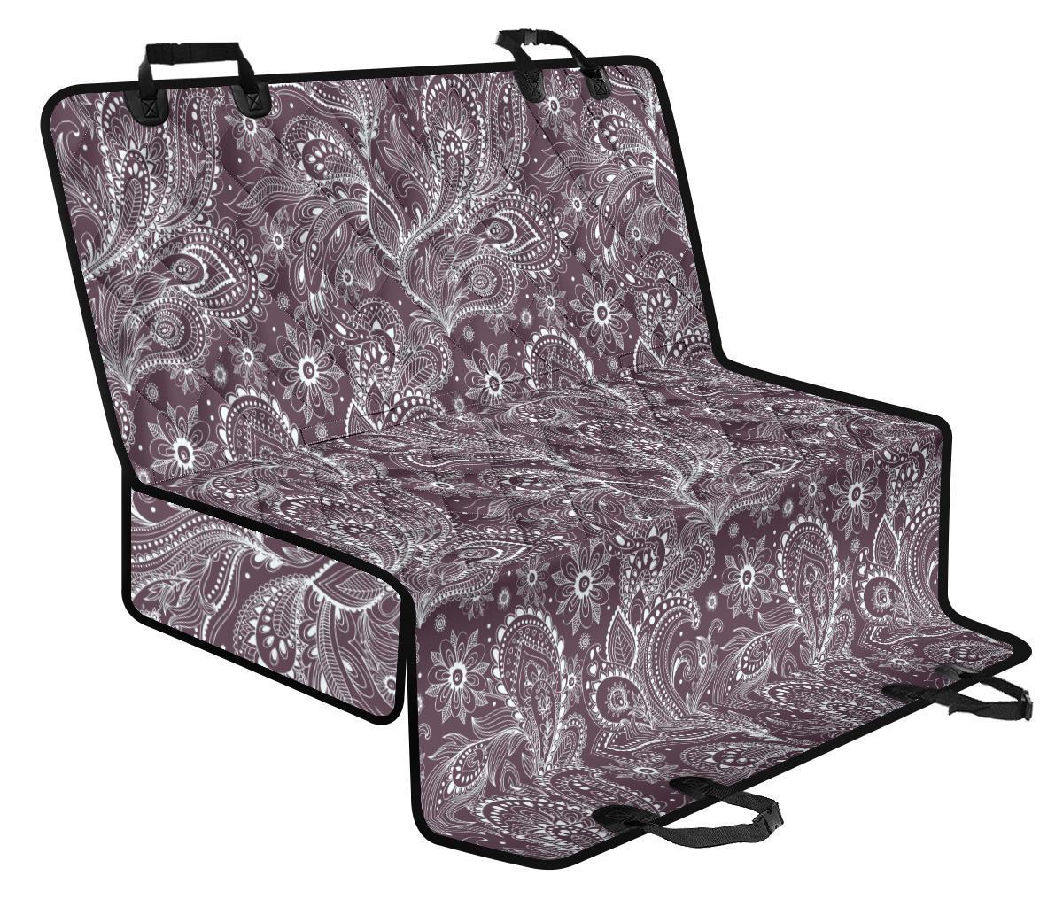 Umber Floral Bohemian Pattern Print Pet Car Back Seat Cover - a40bbced6ec7 Umber Floral Bohemian Pattern Print Pet Car Back Seat Cover - a40bbced6ec7