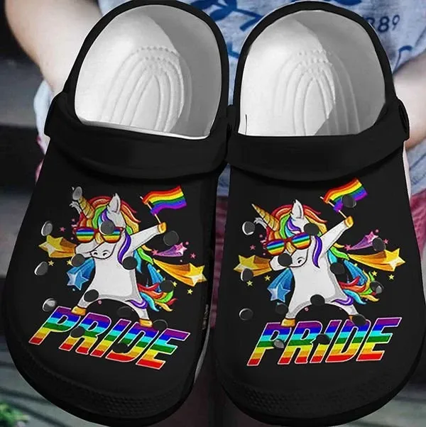 Unicon Personalized Clog Custom Crocs Comfortablefashion Style Comfortable For Women Men Kid Print 3D Pride Unicon Personalized Clog Custom Crocs Comfortablefashion Style Comfortable For Women Men Kid Print 3D Pride