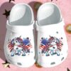 Unicorn America Flag Shoes Crocs Clog 4Th Of July Day Gifts – Cute Unicorn Croc Shoes For Boys Girls