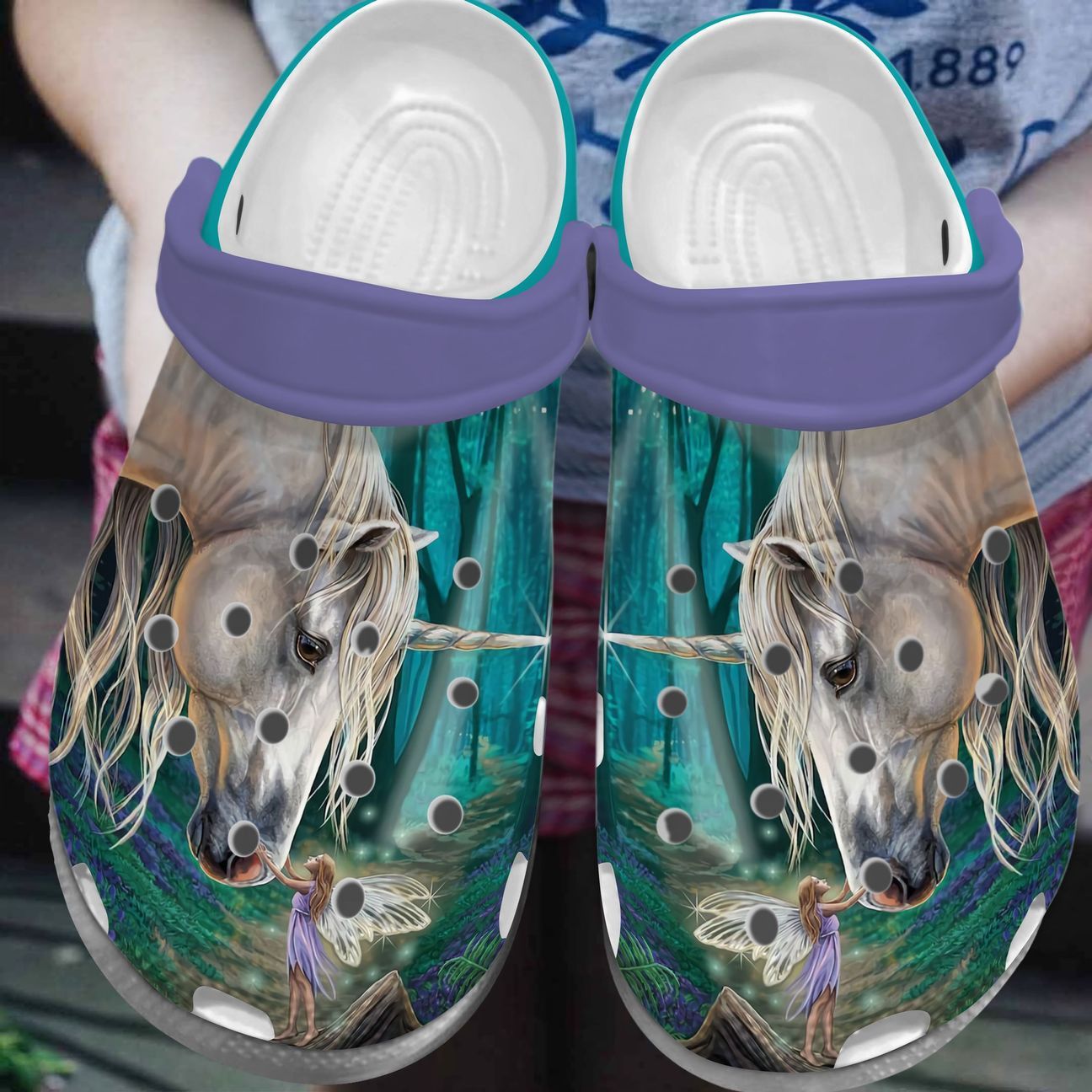 Unicorn And Fairy Personalized Clog Custom Crocs Comfortablefashion Style Comfortable For Women Men Kid Print 3D Unicorn And Fairy Personalized Clog Custom Crocs Comfortablefashion Style Comfortable For Women Men Kid Print 3D