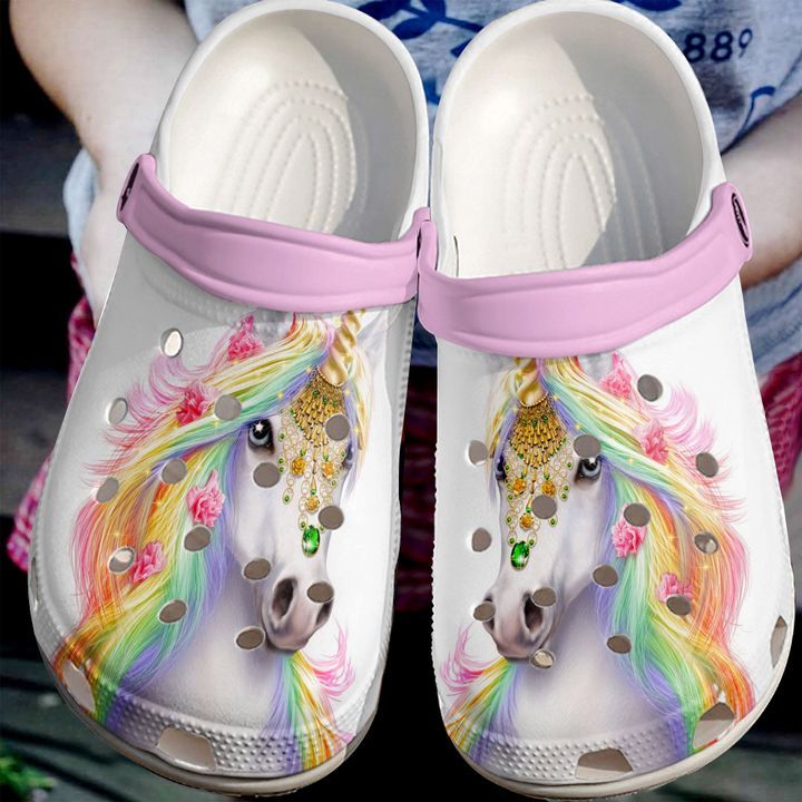 Unicorn Colorful Sku 2553 Crocs Crocband Clog Comfortable For Mens Womens Classic Clog Water Shoes Unicorn Colorful Sku 2553 Crocs Crocband Clog Comfortable For Mens Womens Classic Clog Water Shoes