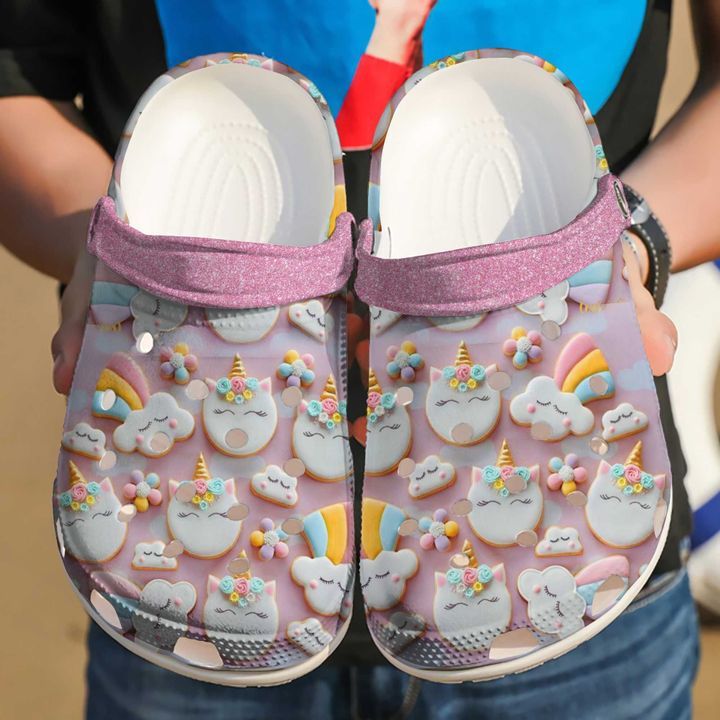 Unicorn Magic Cookies Sku 2556 Crocs Crocband Clog Comfortable For Mens Womens Classic Clog Water Shoes Unicorn Magic Cookies Sku 2556 Crocs Crocband Clog Comfortable For Mens Womens Classic Clog Water Shoes
