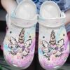 Unicorn Personalize Clog Custom Crocs Fashionstyle Comfortable For Women Men Kid Print 3D Whitesole Twinkle Unicorn
