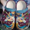 Unicorn Personalize Clog Custom Crocs Fashionstyle Comfortable For Women Men Kid Print 3D Whitesole Vivid Dream