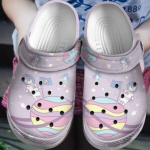 Unicorn Personalized Clog Custom Crocs Comfortablefashion Style Comfortable For Women Men Kid Print 3D Astronaut Unicorn