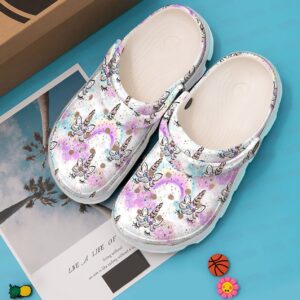 Unicorn Personalized Clog Custom Crocs Comfortablefashion Style Comfortable For Women Men Kid Print 3D Blink Unicorn