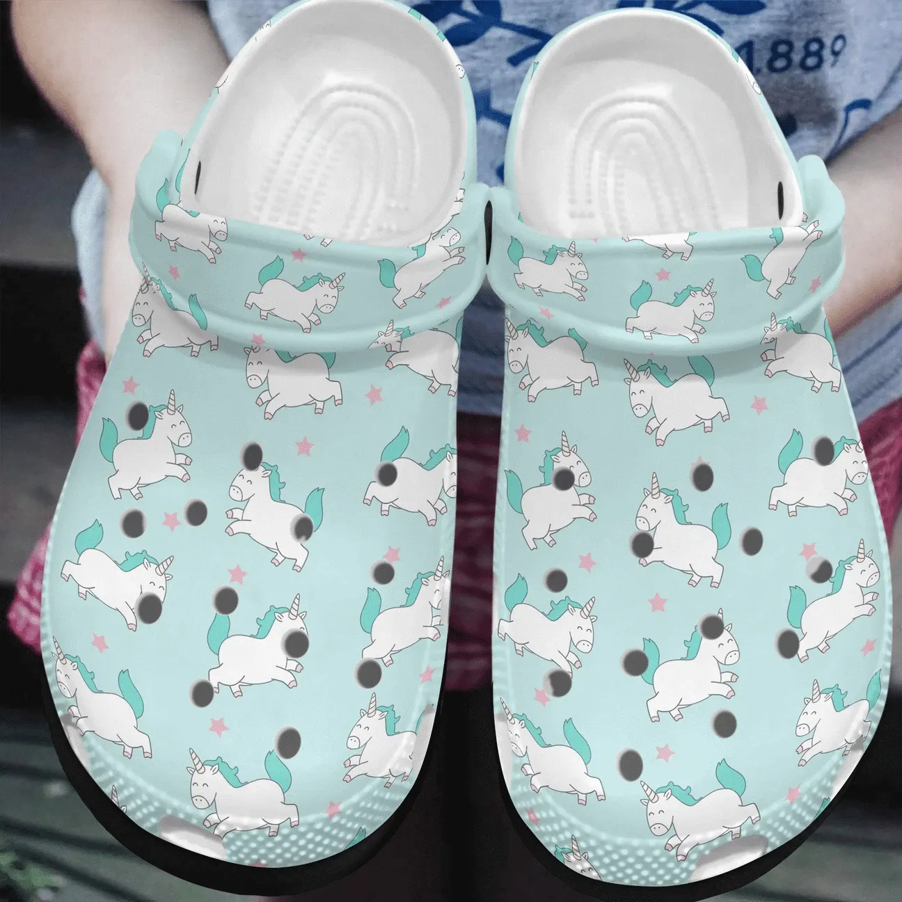 Unicorn Personalized Clog Custom Crocs Comfortablefashion Style Comfortable For Women Men Kid Print 3D Happy Unicorns Unicorn Personalized Clog Custom Crocs Comfortablefashion Style Comfortable For Women Men Kid Print 3D Happy Unicorns