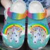Unicorn Personalized Clog Custom Crocs Comfortablefashion Style Comfortable For Women Men Kid Print 3D Rainbow