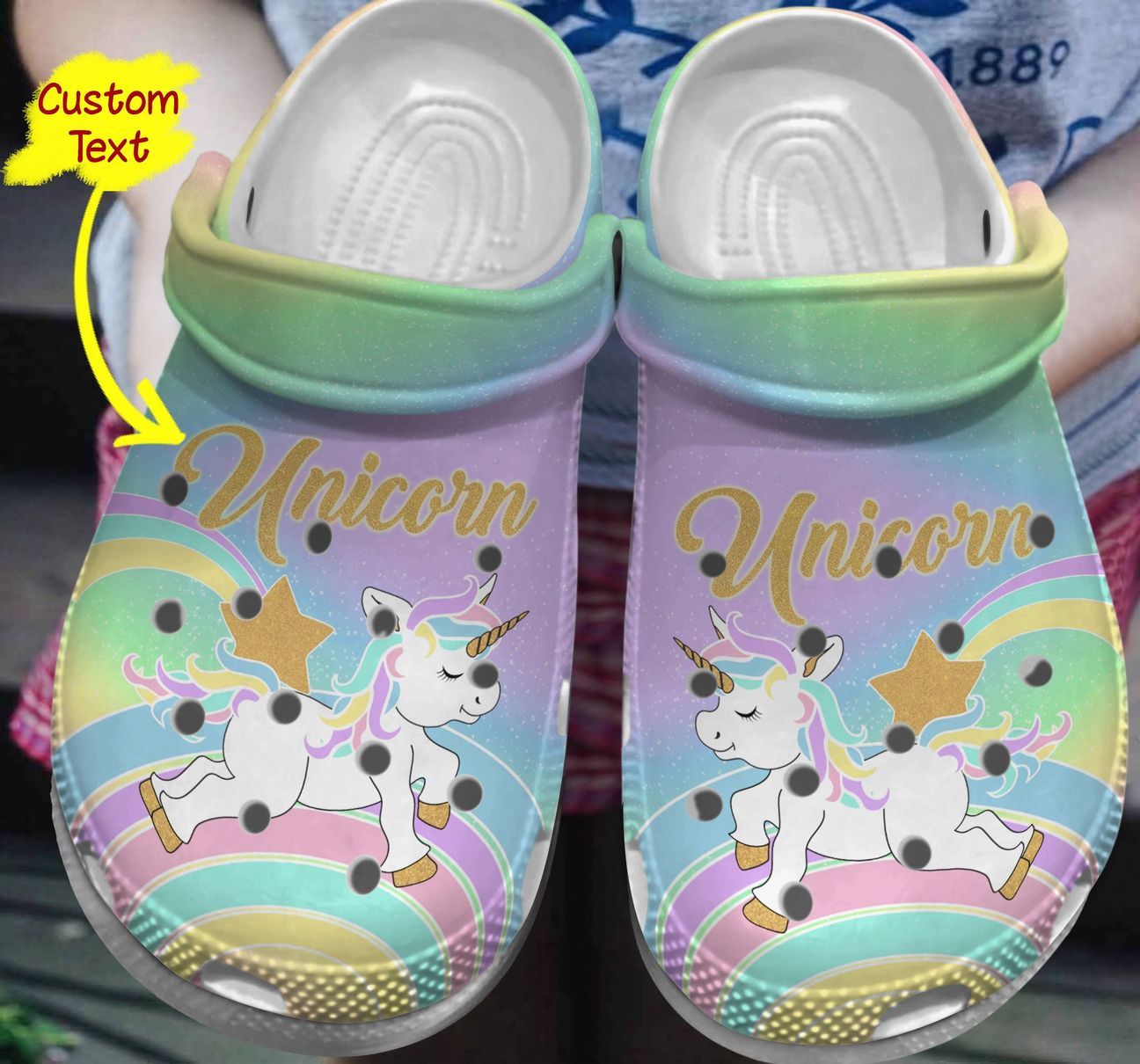 Unicorn Personalized Clog Custom Crocs Comfortablefashion Style Comfortable For Women Men Kid Print 3D Rainbow Dream Unicorn Personalized Clog Custom Crocs Comfortablefashion Style Comfortable For Women Men Kid Print 3D Rainbow Dream