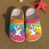 Unicorn Personalized Clog Custom Crocs Comfortablefashion Style Comfortable For Women Men Kid Print 3D Swag Unicorn