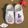 Unicorn Purple Sku 2563 Crocs Crocband Clog Comfortable For Mens Womens Classic Clog Water Shoes