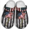 Usa Flag Flower Baseball Crocs Clog For Girl – Baseball My Sunshine Shoes Crocbland Clog For Wife 4Th Of July