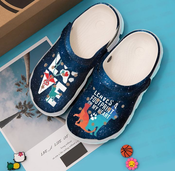 Vet Tech Footprint On My Heart Sku 2591 Crocs Crocband Clog Comfortable For Mens Womens Classic Clog Water Shoes Vet Tech Footprint On My Heart Sku 2591 Crocs Crocband Clog Comfortable For Mens Womens Classic Clog Water Shoes