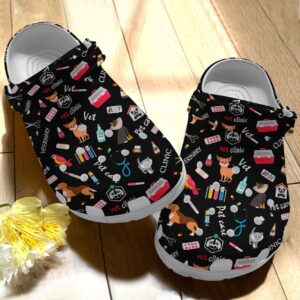 Vet Tech Personalize Clog Custom Crocs Fashionstyle Comfortable For Women Men Kid Print 3D Vet Tech Pattern